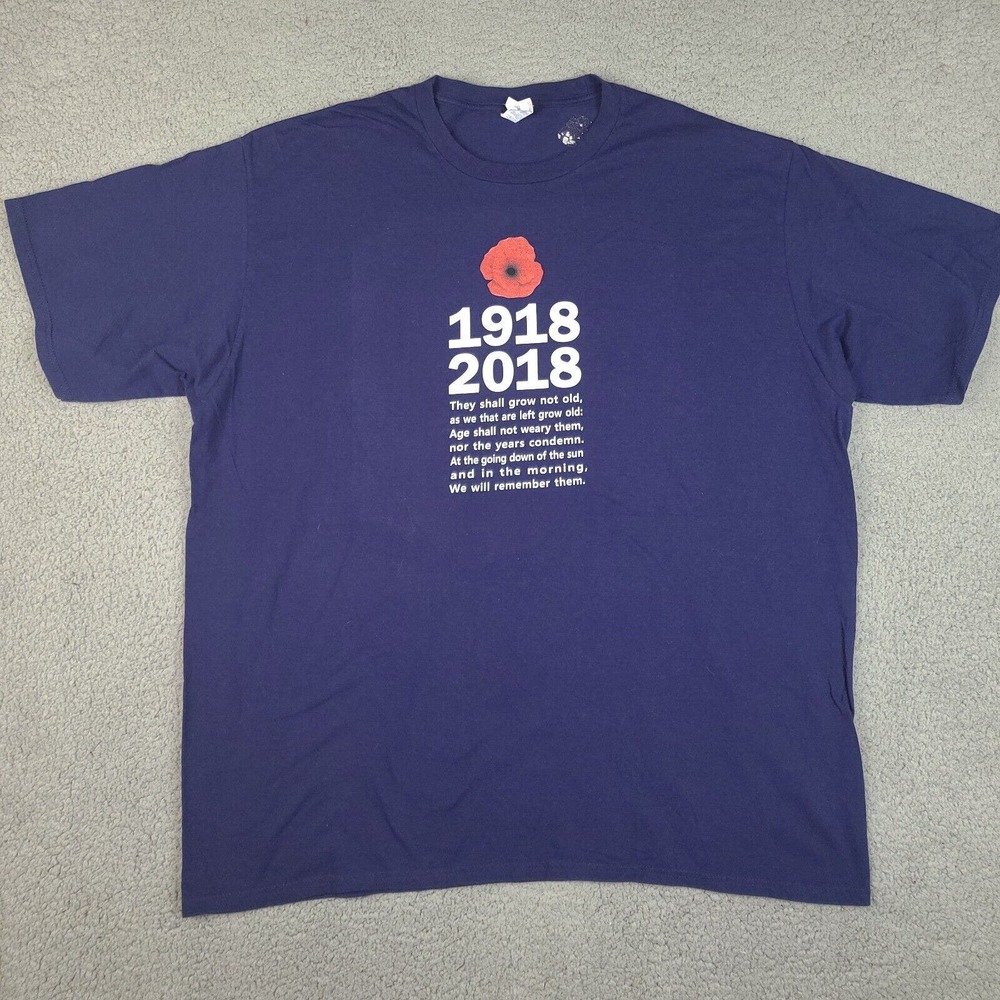 Remember Them Sentimental T-Shirt Womens XXL Blue Poem Passing Short Sleeve‎